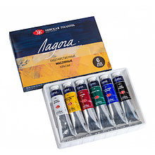 Краски масляные "Ладога", набор 6 цветов