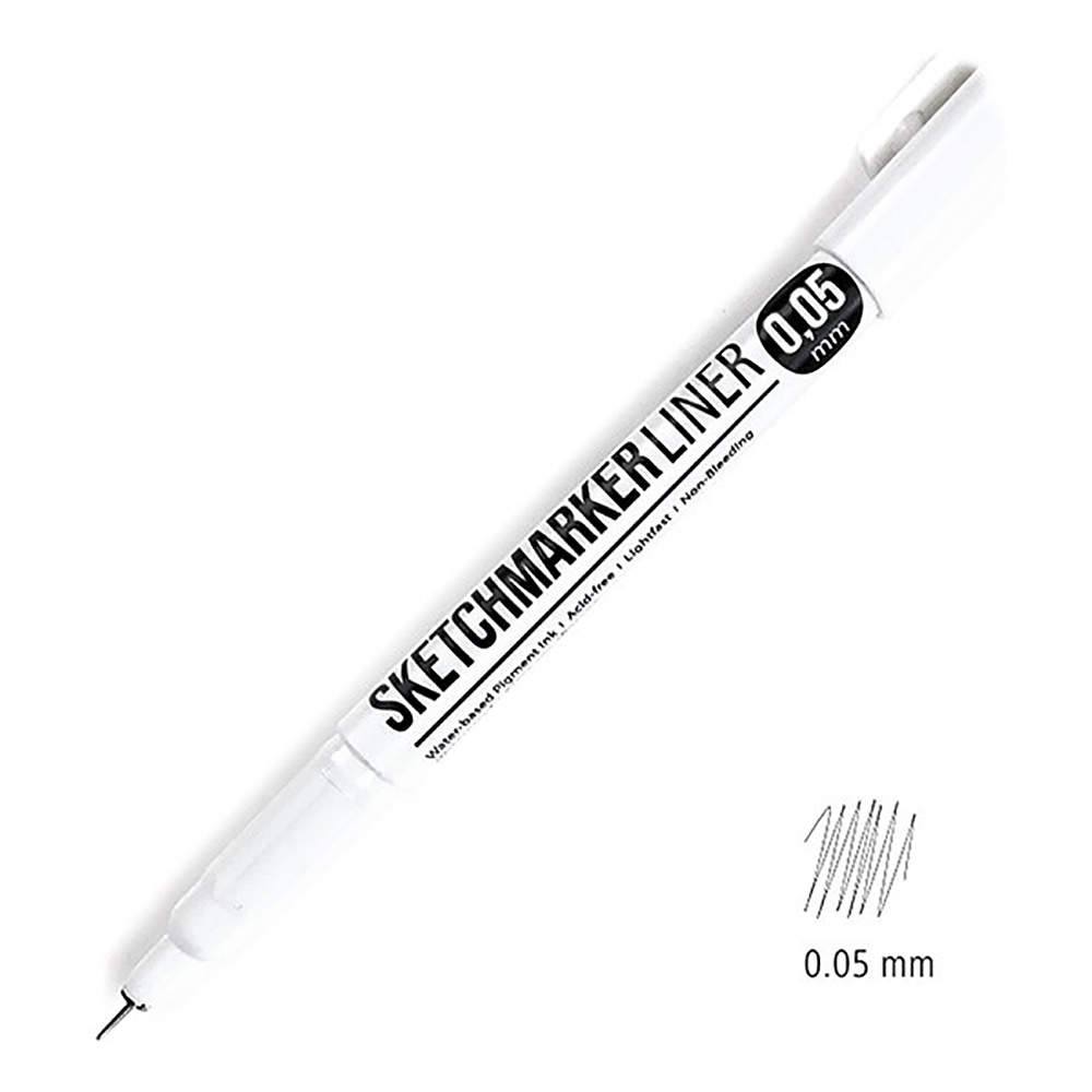 Ручка капиллярная "Sketchmarker", 0.05 мм, черный