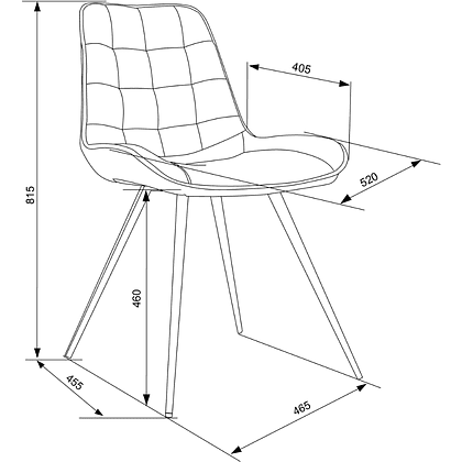 Стул Бюрократ "CH-K2", ткань, светло-серый, металл - 8