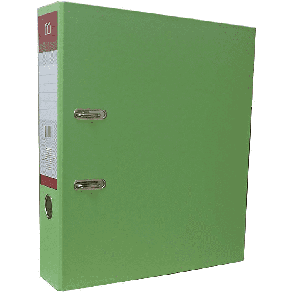 Папка-регистратор «Полиграфкомбинат», А4, 50 мм, ПВХ Эко, зеленый