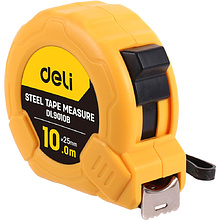 Рулетка Deli YS EDL9010B, 10 м х 25 мм, желтый