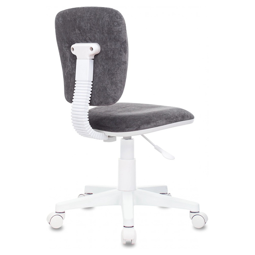 Кресло детское Бюрократ CH-W204NX, ткань, серый Italia 26, пластик, корпус белый - 4
