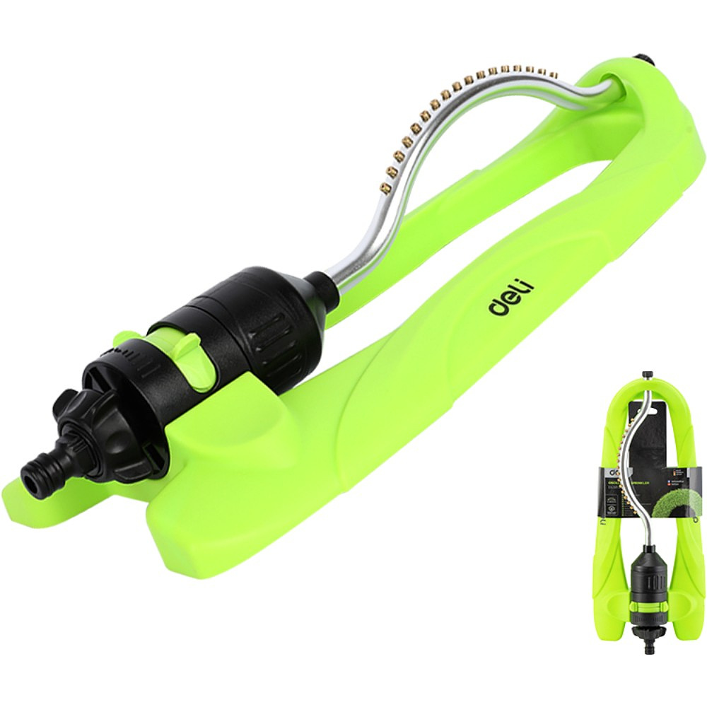 Разбрызгиватель Deli GS EDL581303, 3/4", осциллирующий веерный, пластик, зеленый - 2