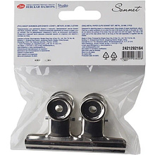 Зажим для бумаги "Сонет", 50 мм, набор 2 штуки