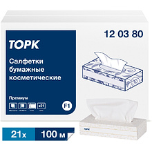 Салфетки для лица ультрамягкие "Торк Premium", 100 шт, белый (120380-00)