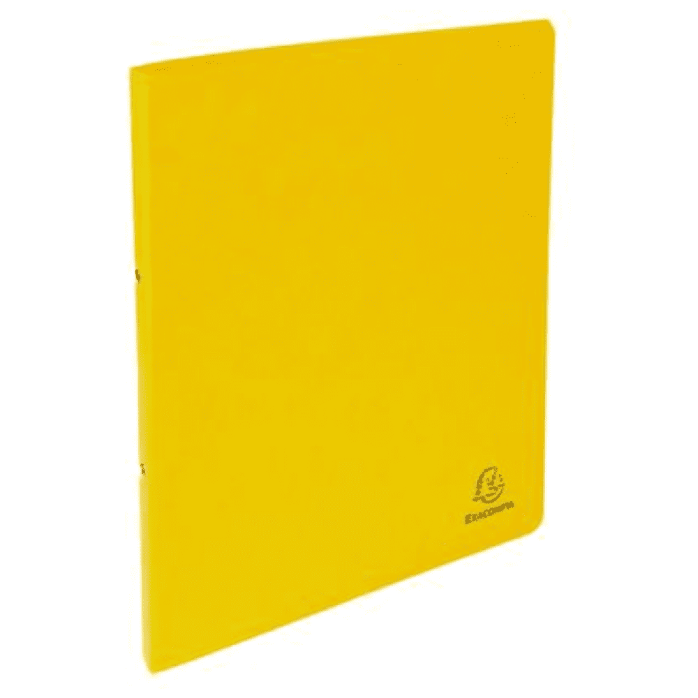 Папка на кольцах "Exacompta", картон, 20 мм, А4, желтый