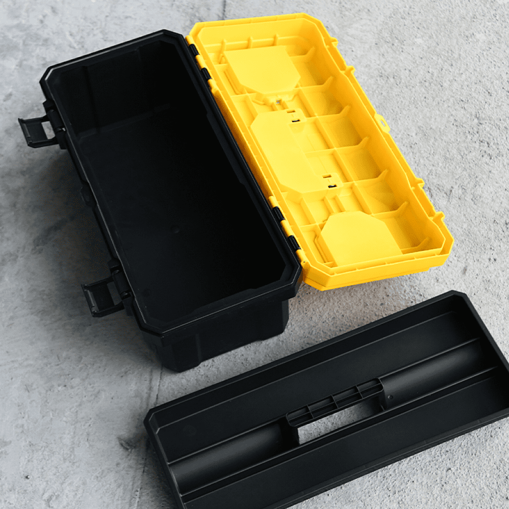 Ящик для инструмента Deli "EDL432620", 455x220x190 мм, пластмасса, с секциями - 5