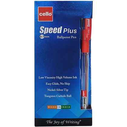 Ручка шариковая "Speed Plus", 0.7 мм, пластик, стерж. красный