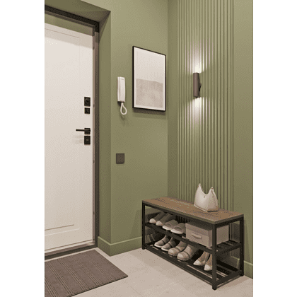 Обувница ALLERD 2 RION, черный муар, 830х320х450, австралийское дерево - 3