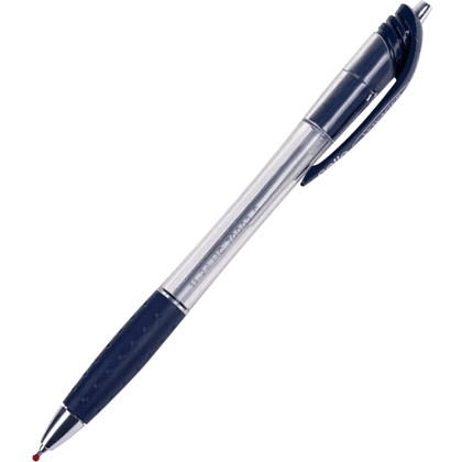 Ручка шариковая автоматическая "Voyager", 0.7 мм, прозрачный, стерж. синий