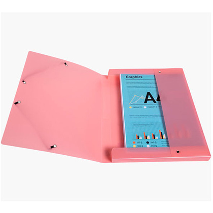 Папка на резинках "Chromaline Pastel", A4, 25 мм, пласт., ассорти - 21