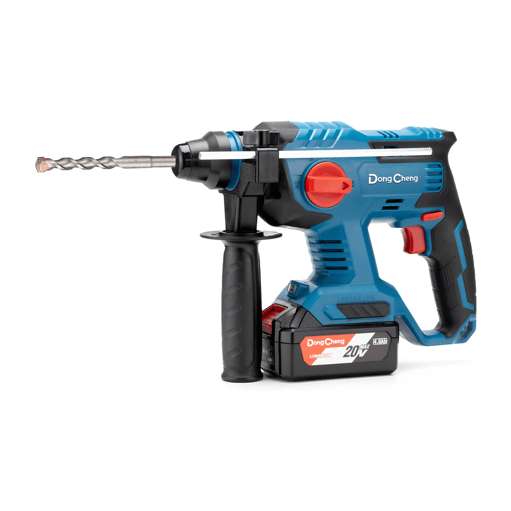 Аккумуляторный перфоратор DongCheng DCZC22 (TYPE BM), 20 В, 2.2 Дж, 2 АКБ, 4 Ач, З/У 2 А