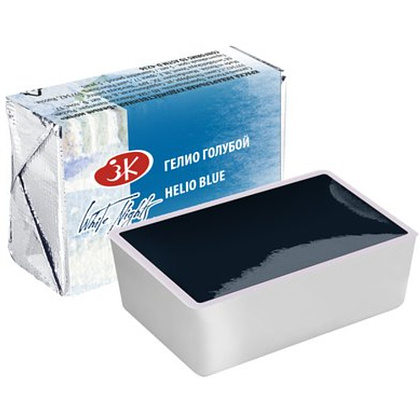 Краски акварельные "Белые ночи", 596 гелио голубой, кювета