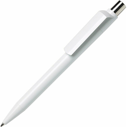 Ручка шариковая автоматическая "Dot B CR", 1.0 мм, белый, стерж. синий - 3