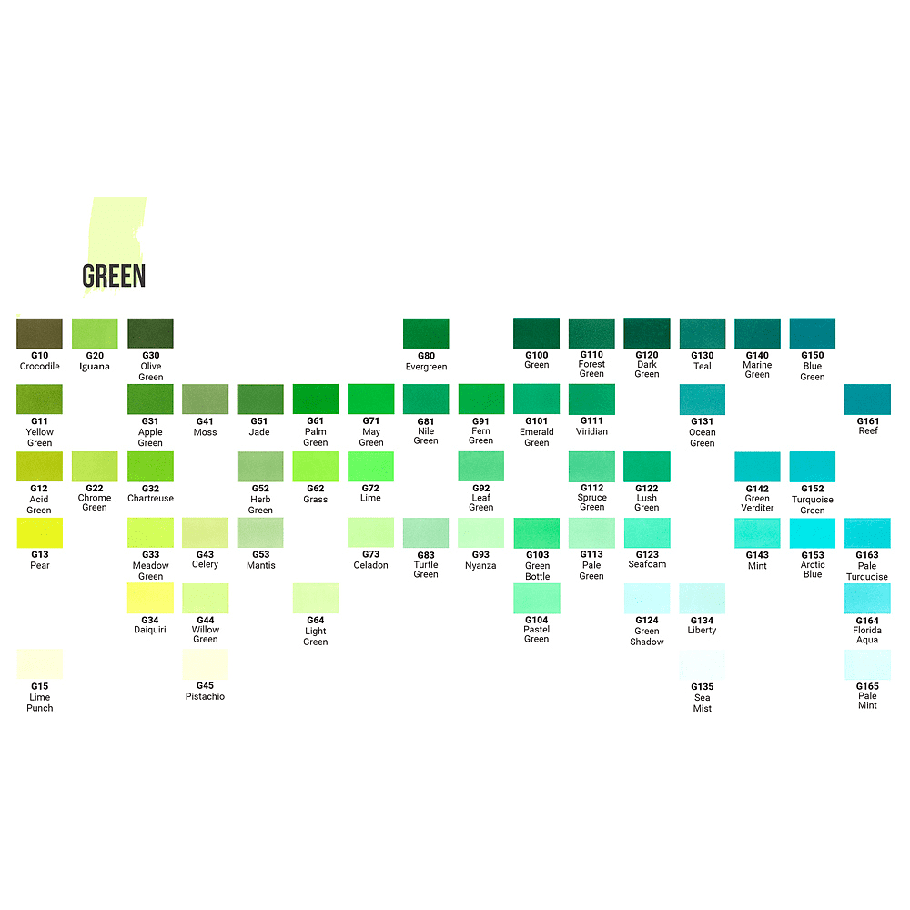 Маркер перманентный двусторонний "Sketchmarker Brush", G64 светло-зеленый - 2