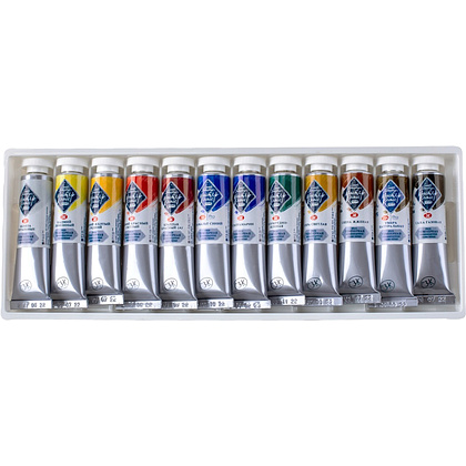 Краски темперные "Мастер Класс", набор 12 цветов, тубы - 3