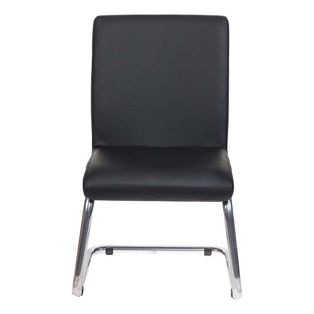 Кресло на полозьях "Бюрократ CH-250-V", искусственная кожа, черный - 4