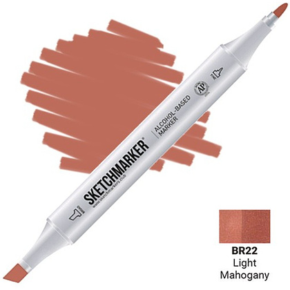 Маркер художественный "Sketchmarker", двухсторонний, BR22 светлый коричневато-красный