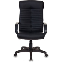 Кресло для руководителя Бюрократ "KB-10LITE", экокожа, пластик, черный
