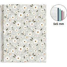 Тетрадь Miquelrius "Green Sp. Flowers", А4, 120 листов, клетка