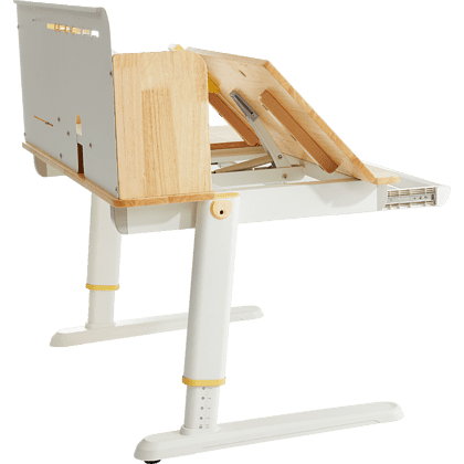 Стол Ergosmart регулируемый Galleon, 1200х700х(520-760) мм, гевея, с книжной полкой - 14