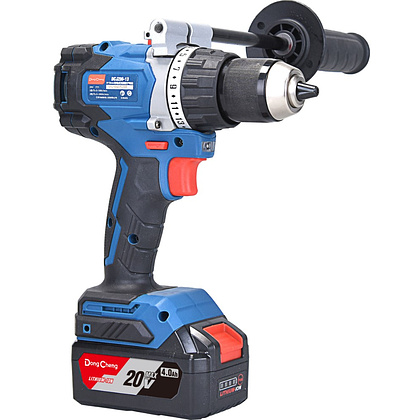 Аккумуляторная дрель-шуруповерт DongCheng DCJZ06-13 (TYPE FK), 20 В, 120 Нм, 2 АКБ, 5 Ач, З/У 4 А - 5