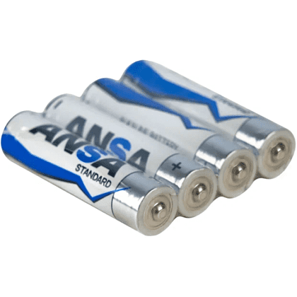 Батарейки алкалиновые ANSA Standart "LR03/BL-4 (AAA)", 4 шт, щелочные - 6