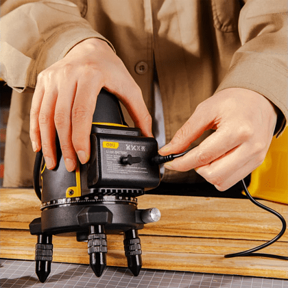 Уровень Deli YS EDL332303, лазерный, 3 линии, зеленый луч - 6