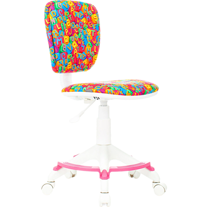 Кресло детское "Бюрократ CH-W204/F", пластик, разноцветный алфавит