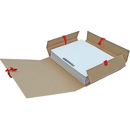 Папка-скоросшиватель с завязками, 50 мм, 4 завязки, крафт - 3