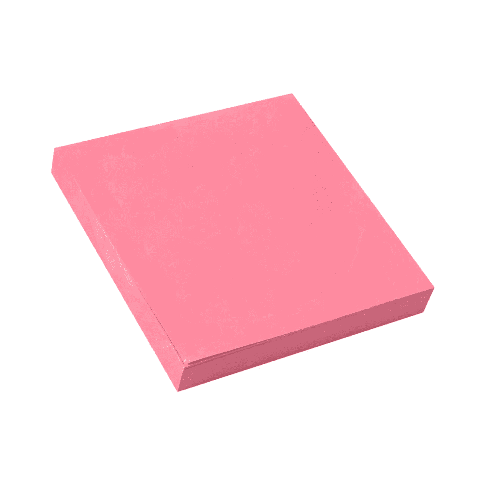 Бумага для заметок на клейкой основе "Yesli:", 75x75 мм, розовый неон