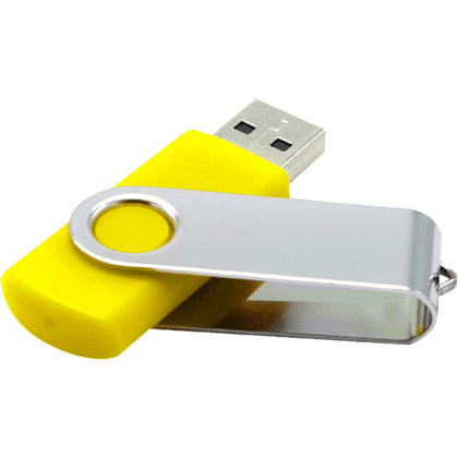 USB Flash 2.0 16 Gb VDF-008, пластик, метал, желтый  - 3