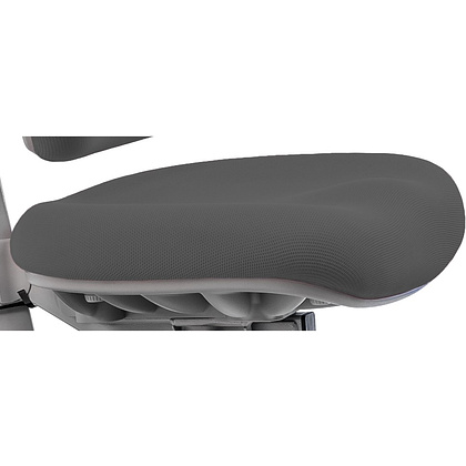 Кресло детское Comf-Pro Match Chair, ткань, серый, пластик, корпус черный, серый, с чехлом салатовым - 3