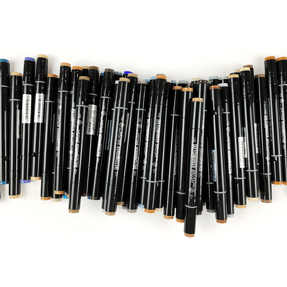 Маркер перманентный двусторонний "Sketchmarker Brush", R81 кирпич - 4