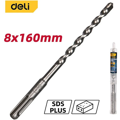Бур по бетону Deli YS EDH-Y08160, 8x160 мм, SDS-PLUS - 2