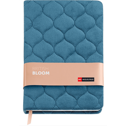 Блокнот Miquelrius  "Engraved Br. Bloom", А5, 80 листов, в точку, синий