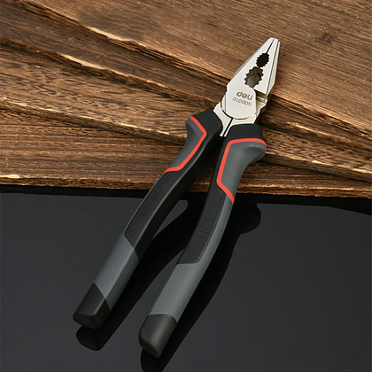 Плоскогубцы Deli RS EDL0005, 200 мм, усиленные., комбинированные, красный, черный - 5