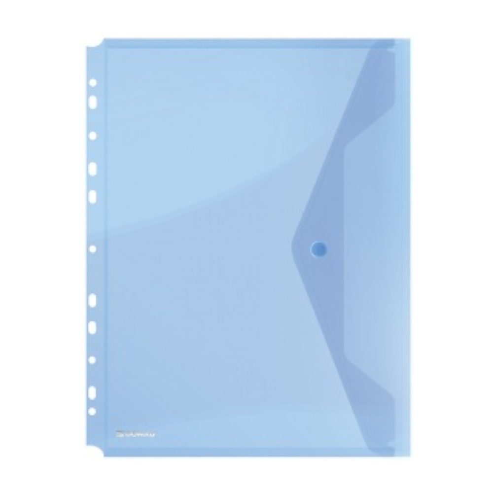 Папка конверт на кнопке "Donau", А4, синий