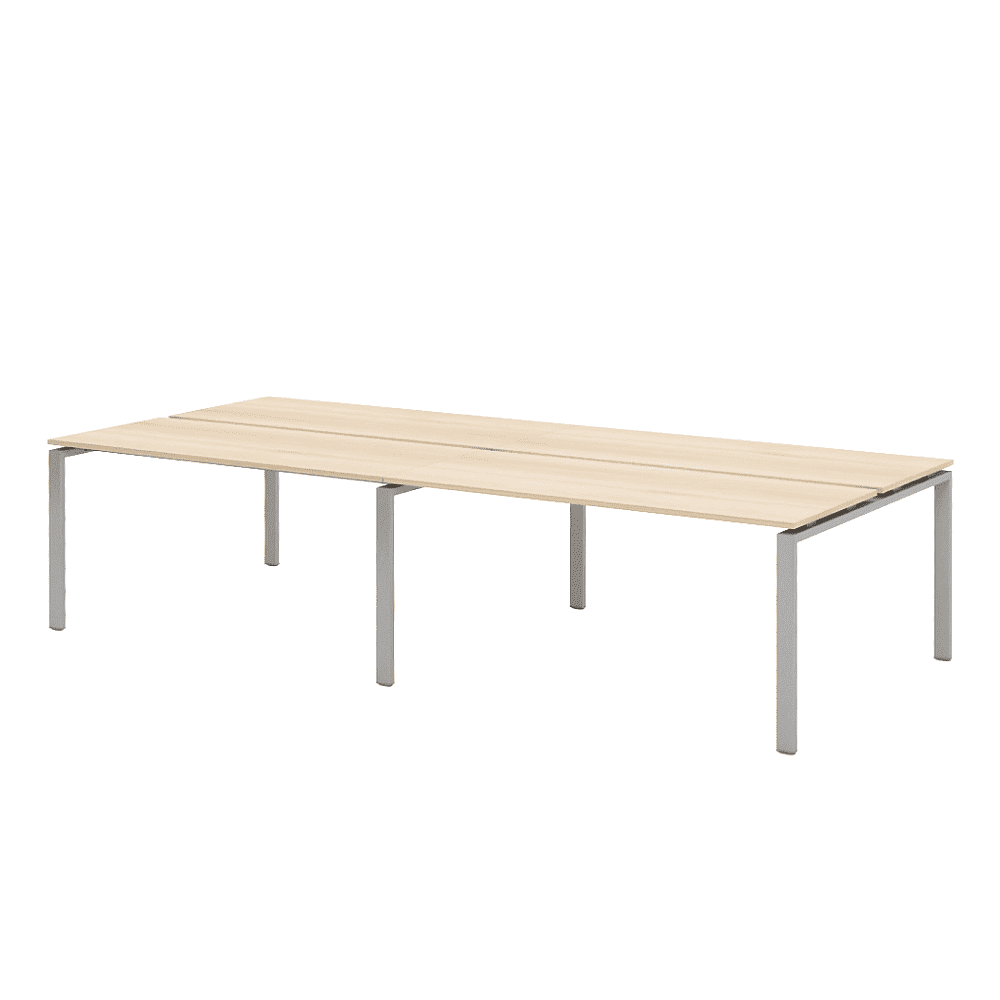 Коллекция Титан Бенч-система линейная на 4 рабочих места ТН314ТР-2х2+ТН314К-22, 2800х1450х742