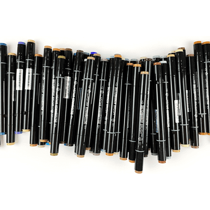 Маркер перманентный двусторонний "Sketchmarker Brush", SG1 простой серый 1 - 4