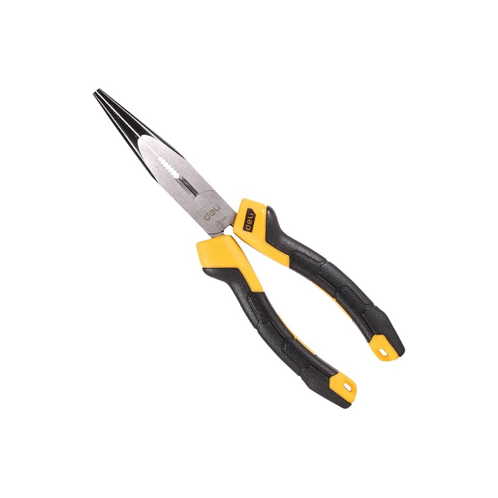 Длинногубцы Deli YS EDL2108Z, 200 мм., желтый, черный
