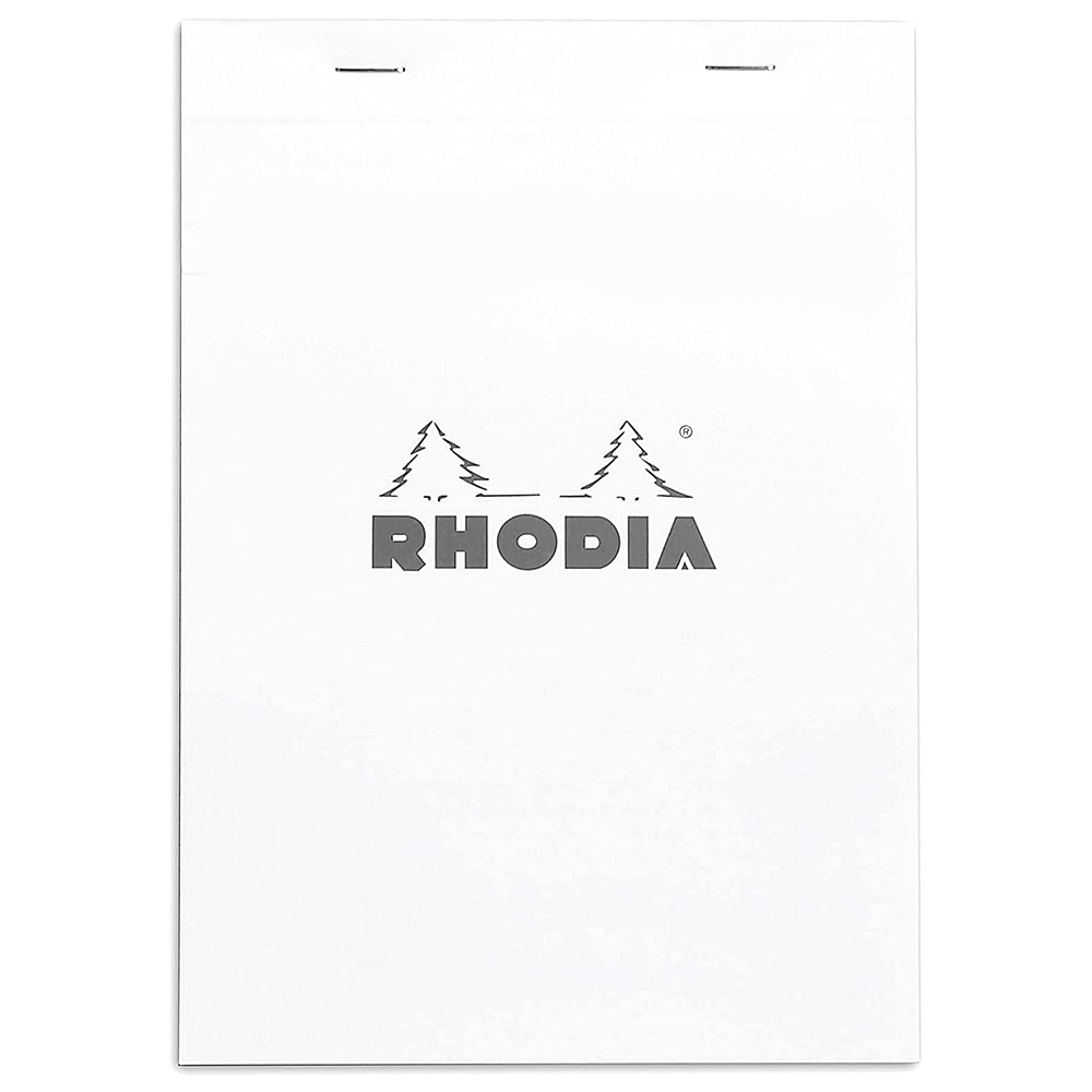 Блокнот "Rhodia", А6, 80 листов, линейка, белый