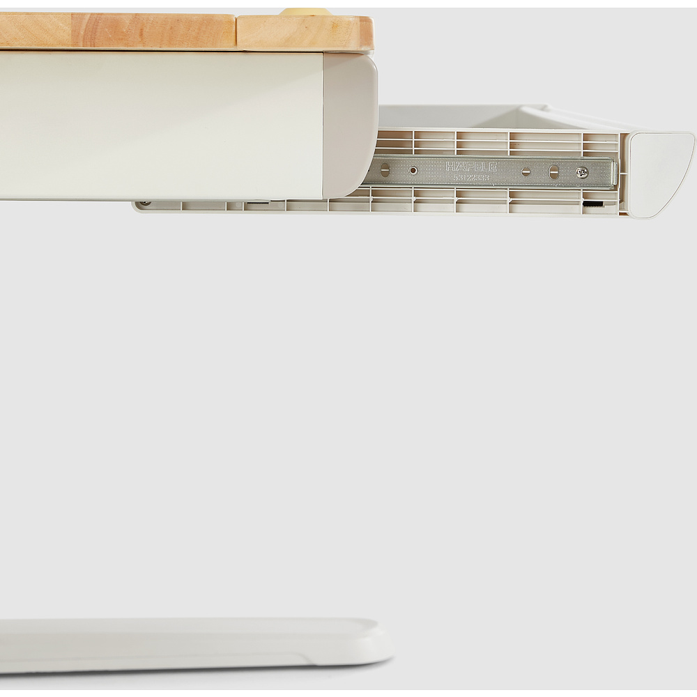 Стол Ergosmart регулируемый Galleon, 1200х700х(520-760) мм, гевея, с книжной полкой - 9