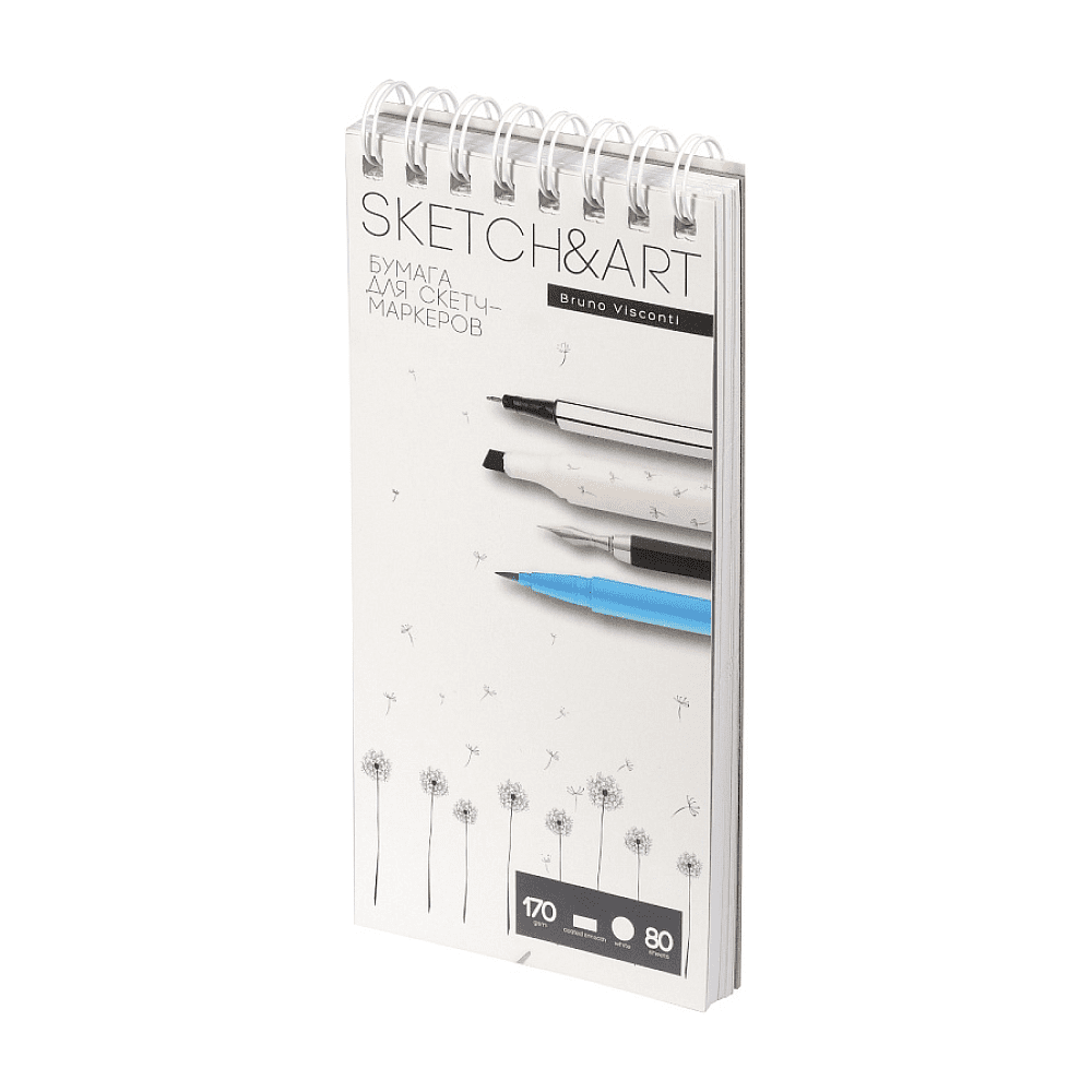 Скетчбук "Sketch&Art", 18.5х25 см , 170 г/м2, 80 листов, на спирали - 2