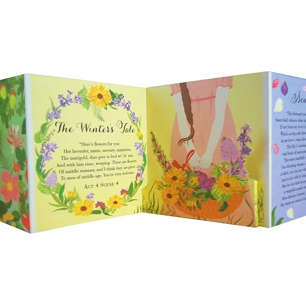 Книга на английском языке "Panorama Pops, Shakespeare on Flowers" - 2