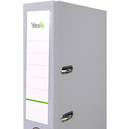 Папка-регистратор "Yesli:", А4, 75 мм, ПВХ, серый - 2