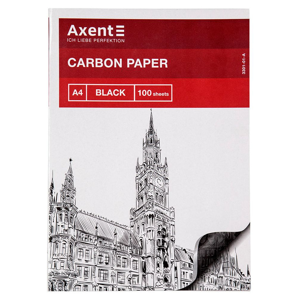 Бумага копировальная  "Axent", A4, 100 л, черный
