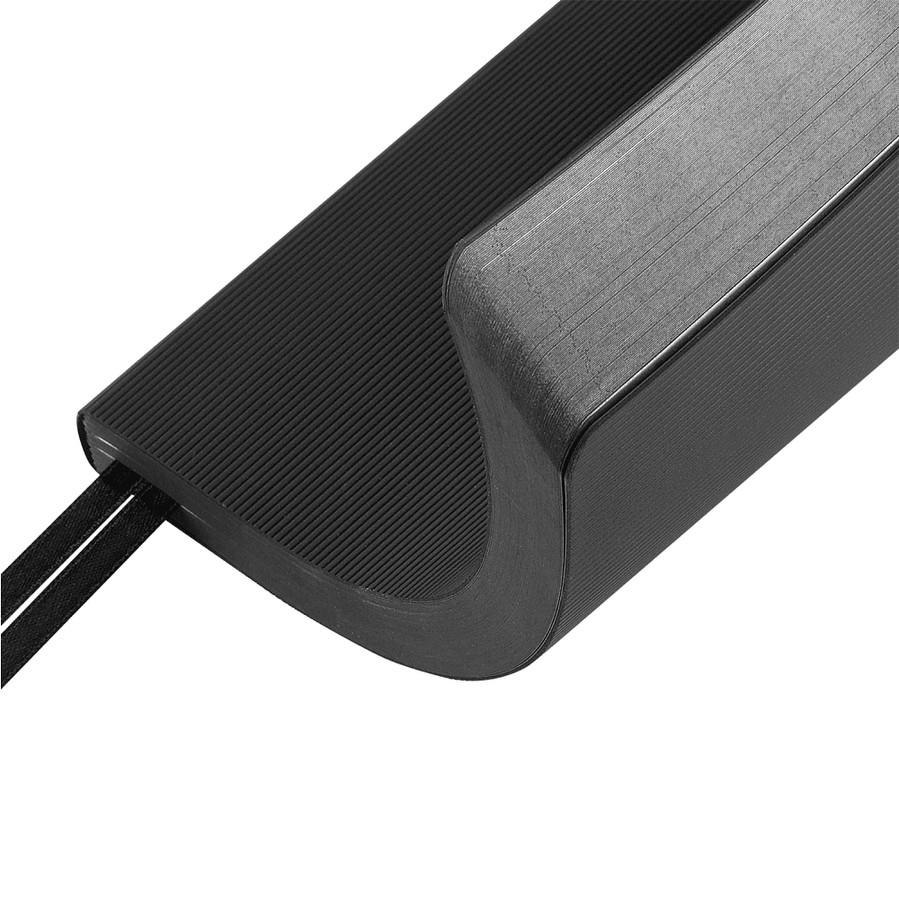 Ежедневник недатированный «Megapolis Slim flex», А5, 256 страниц, черный, срез черный - 5