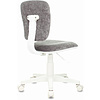Кресло детское Бюрократ CH-W204NX, ткань, пластик, серый - 4