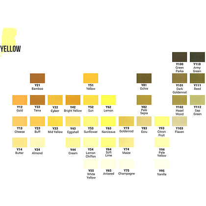 Маркер перманентный двусторонний "Sketchmarker Brush", Y53 подсолнух - 2